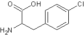 DL-4-氯苯基丙氨酸结构式