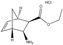 乙基3-外氨基酸的双环[2.2.1]庚-5-烯-2-外羧酸盐酸盐结构式