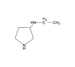 (3S)-(-)-3-(甲氨基)吡咯烷结构式
