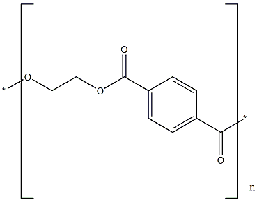 聚(乙烯对苯二甲酸酯)结构式