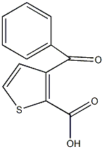 3-苯甲酰噻吩-2-羧酸结构式