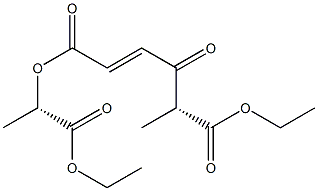 (−)-双[(S)-1-(乙氧羰基)乙基]富马酸结构式