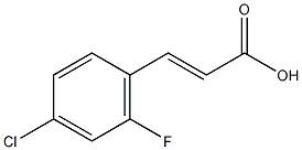 4-氯-2-氟肉桂酸结构式