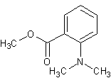 2-二甲氨基苯甲酸甲酯结构式