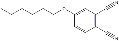4-己氧基邻苯二甲腈结构式