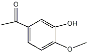3-羟基-4-甲氧基苯乙酮结构式
