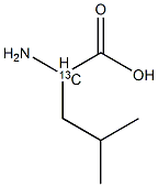 L-亮氨酸-2-13C结构式
