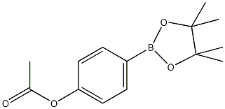 醋酸-4-(4,4,5,5-四甲基-1,3,2-二氧杂硼烷-2-基)苯酯结构式