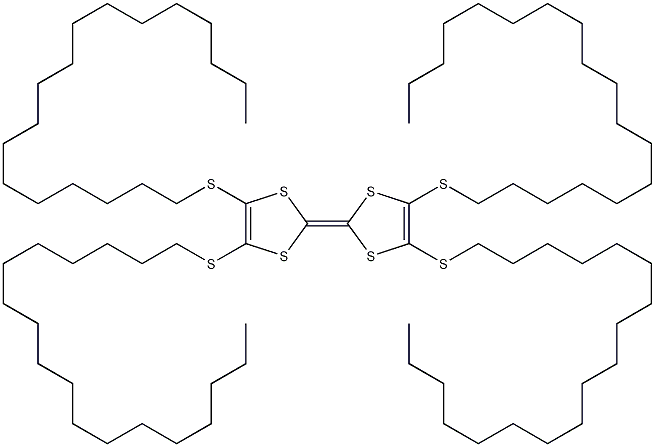 四(十八烷基硫)四硫富瓦烯结构式