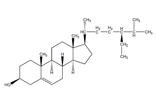 β-谷甾醇结构式