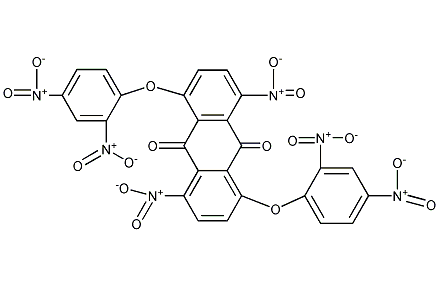 1,4-双[(9,10-二氢-9,10-二氧-1-蒽基)氨基]蒽醌结构式