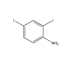 2,4-二碘苯胺结构式