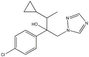 环丙唑醇结构式