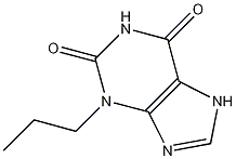 3-N-丙基黄嘌呤结构式