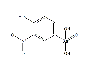 4-羟基-3-硝基苯胂酸结构式