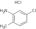 2-氨基-4-氯甲苯盐酸盐结构式