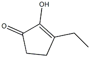 2-羟基-3-乙基-2-环戊烯-1-酮结构式