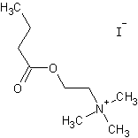 丁酰氯碘甲胆碱结构式