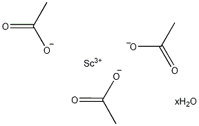 水合乙酸钪(Ⅲ)结构式