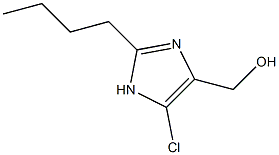 2-丁基-4-氯-5-(羟甲基)咪唑结构式