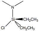 氯(二乙胺基)二甲基硅烷结构式