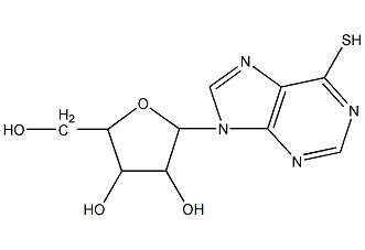 6-巯基嘌呤核苷结构式