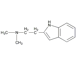 N,N-二甲基色胺结构式