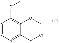 2-氯甲基-3,4-二甲氧基吡啶盐酸盐结构式