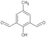 2,6-二甲酰-4-甲基苯酚结构式