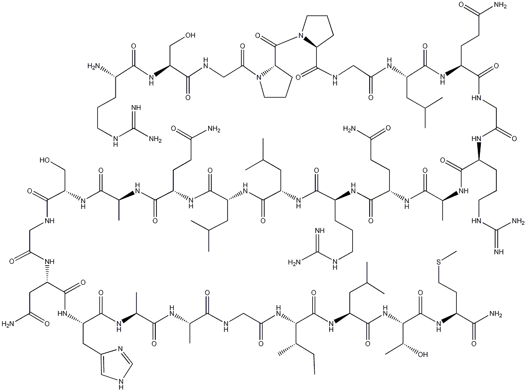 [丙氨酸11,D-亮氨酸15]-食欲素B结构式