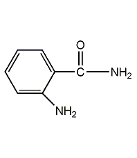 2-氨基苯甲酰胺结构式