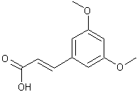 3,5-二甲氧基肉桂酸结构式