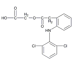 醋氯芬酸结构式