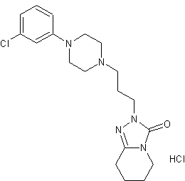 曲唑酮盐酸盐结构式