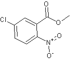 5-氯-2-硝基苯甲酸甲酯结构式