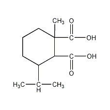 3-Isopropyl-1-methyl-1,2-cyclopentanedicarboxylic acid