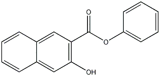 3-羟基-2-萘甲酸苯酯结构式