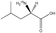 D-亮氨酸-15N结构式