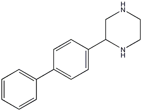 2-(4-联苯基)哌嗪结构式
