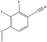 2,3-二氟-4-甲氧基苯腈结构式