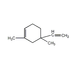 2,4-二甲基-4-乙烯基-1-环己烯结构式