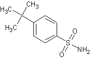 4-叔丁基苯磺酰胺结构式