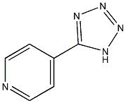 5-(4-吡啶基)-1H-四唑结构式