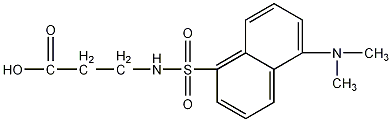 丹磺酰-β-丙氨酸环己胺盐结构式