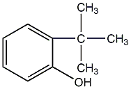 2-叔丁基苯酚结构式