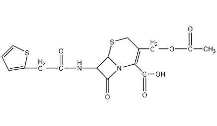 头孢噻吩酸结构式