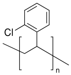 聚(2-氯苯乙烯)结构式