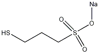 3-巯基-1-丙烷磺酸钠结构式