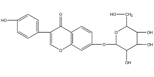 黄豆苷结构式