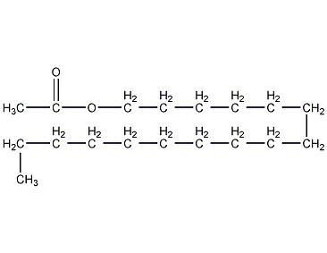 十六烷基乙酸酯结构式